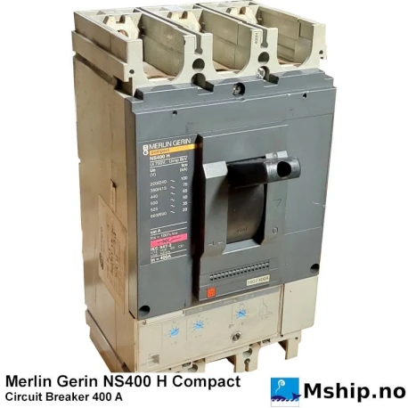 Merlin Gerin NS400 H - 400A — Manufacturer: Merlin Gerin / Schneider Electric, Model: Compact NS400 H, Alternative part number: STR23SE, Serial number: NS400H, Amps: 400, HZ: 50/60