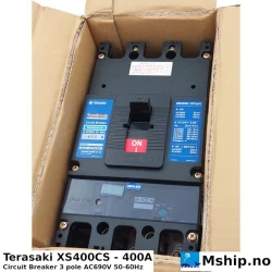 Terasaki XS400CS - 400A — Manufacturer: Terasaki, Model: XS400CS, Serial number: 97545A, Amps: 400, HZ: 50 / 60