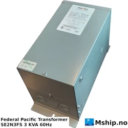 Federal Pacific Transformer SE2N3FS — Manufacturer: Federal Pacific, Model: SE2N3FS, Alternative part number: E121540, Serial number: Series M, Volt: 120/240