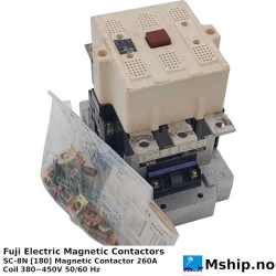 Fuji Magnetic Contactors SC-8N [180] 260A — Manufacturer: Fuji Electric, Model: SC-8N, Alternative part number: SC-8N [180], Amps: 260, Volt: 380~450, HZ: 50-60