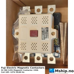 Fuji Magnetic Contactors SC-6N [125] 150A — Manufacturer: Fuji Electric, Model: SC-6N, Alternative part number: SC-6N [125], Amps: 150, Volt: DC100~127, HZ: 50-60