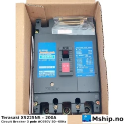Terasaki XS225NS – 200A — Manufacturer: Terasaki, Model: XS225NS, Manufacturers part number: TemBreak, Serial number: 96444 H, Amps: 200, Volt: AC690V, HZ: 50 / 60