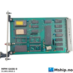 MPM 6408-9 — Model: MPM, Manufacturers part number: 6408-9, Alternative part number: 3100109101, Arrangement number: 31.001.0910.1