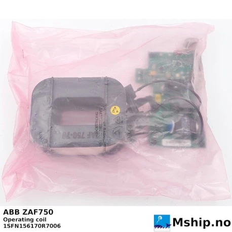 ABB ZAF750 Operating coil 1SFN156170R7006 — Manufacturer: ABB, Model: ZAF750, Manufacturers part number: 1SFN156170R7006, Volt: 100-250, HZ: 50/60