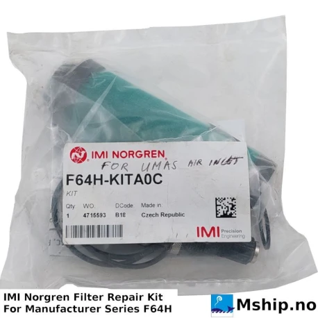 IMI Norgren Filter Repair Kit Series F64H — Manufacturer: IMI Norgren, Model: F64H