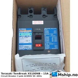 Terasaki TemBreak XS100NB – 15A — Manufacturer: Terasaki, Model: TemBreak, Alternative part number: XS100NB, Serial number: 97422, Amps: 15
