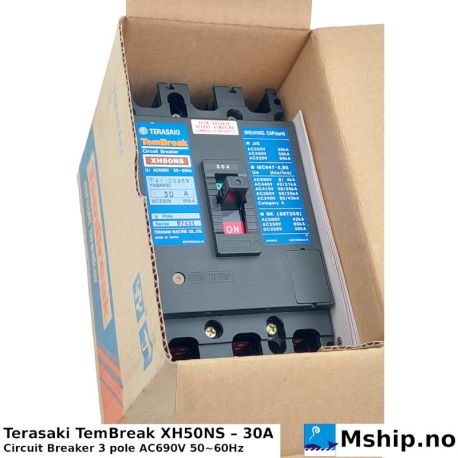 Terasaki TemBreak XH50NS – 30A — Manufacturer: Terasaki, Model: TemBreak, Alternative part number: XH50NS, Serial number: 97431, Amps: 30