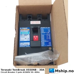 Terasaki TemBreak XS50NB – 30A — Manufacturer: Terasaki, Model: TemBreak, Alternative part number: XS50NB, Serial number: 97M35, Amps: 30