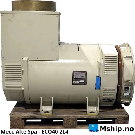 Mecc Alte Spa - ECO40 2L4 — Manufacturer: Mecc Alte Spa, Model: ECO40 2L4, Alternative part number: ECO402L4, Serial number: 0002102384, Year: 2018, RPM: 1500 / 1800, Other: can operate at 450V 60Hz, Weight: 1458 kg, Amps: 1501/863, Volt: 230/400 - 50 Hz /, HZ: 50/60, kVA: 598 - 50 Hz /  717 - 60 Hz, cos φ: 0,8