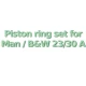 Piston ring set suitable for Man / B&W  23/30 A — Manufacturer: QIN , Model: OEM piston ring set Suitable for Man / B&W 23/30 A, Manufacturers part number: Plate №  1 1612-01 pos. 10, Cylinder bore: 225 mm, Other: Manufactured in EU under ISO 9001 certification