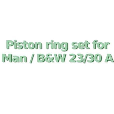 Piston ring set suitable for Man / B&W  23/30 A    https://mship.no