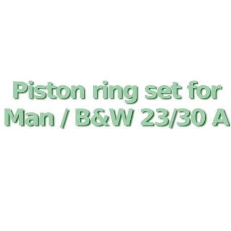Piston ring set suitable for Man / B&W  23/30 A — Manufacturer: QIN , Model: OEM piston ring set Suitable for Man / B&W 23/30 A, Manufacturers part number: Plate №  1 1612-01 pos. 10, Cylinder bore: 225 mm, Other: Manufactured in EU under ISO 9001 certification