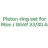 Piston ring set suitable for Man / B&W  23/30 A — Manufacturer: QIN , Model: OEM piston ring set Suitable for Man / B&W 23/30 A, Manufacturers part number: Plate №  1 1612-01 pos. 10, Cylinder bore: 225 mm, Other: Manufactured in EU under ISO 9001 certification
