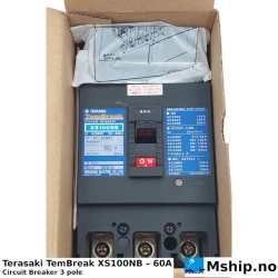 Terasaki TemBreak XS100NB – 60A — Manufacturer: Terasaki, Model: TemBreak, Alternative part number: XS100NB, Serial number: 96419, Amps: 60