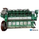 MaK  6Mu 452 AK — Manufacturer: MaK, Model: 6Mu 452 AK, Serial number: 24994, Year: 1974, HP: 800, kW: 597, RPM: 318, Cylinder bore: 320 mm, Piston Stroke: 450 mm, Number of cylinders: 6, Cylinder configuration: In line, Rotation direction: Reversible engine - can rotate both ways
