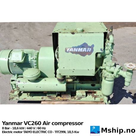 Yanmar VC260 compressor    https://mship.no