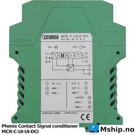 Phenix Contact Signal conditioner MCR-C-UI-UI-DCI — Manufacturer: Phenix Contact, Model: MCR-C-UI-UI-DCI, Manufacturers part number: 2810913, Alternative part number: Art.-Nr.: 28 10 91 3