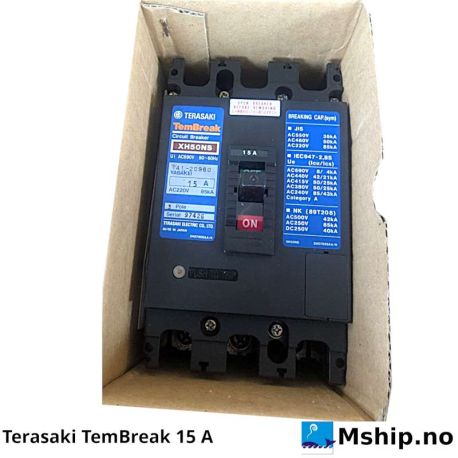 Terasaki TemBreak XH50NS – 15A — Manufacturer: Terasaki, Model: TemBreak, Manufacturers part number: xh50ns, Alternative part number: XH50NS, Performance specification: IEC947, Amps: 15