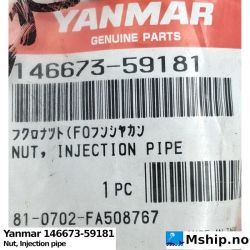 Yanmar 146673-59181 Nut, Injection pipe    https://mship.no