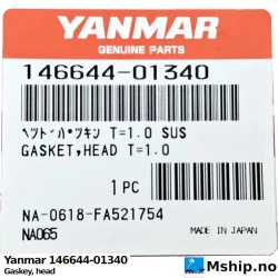 Yanmar 146644-01340 Gasket, head — Manufacturer: Yanmar, Model: Gasket, head, Manufacturers part number: 146644-01340, Alternative part number: 14664401340