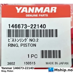 Yanmar 146673-22140 Ring, Piston — Manufacturer: Yanmar, Model: Second compression ring, Piston, Manufacturers part number: 146673-22140, Alternative part number: 14667322140