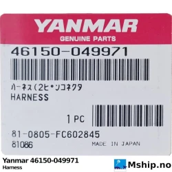 Yanmar 46150-049971 Harness — Manufacturer: Yanmar, Model: Yanmar Harness, Manufacturers part number: 46150-049971, Alternative part number: 46150049971