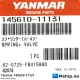 Yanmar 145610-11131 inner valve spring — Manufacturer: Yanmar, Model: inner valve spring, Manufacturers part number: 145610-11131, Alternative part number: 145610-11131