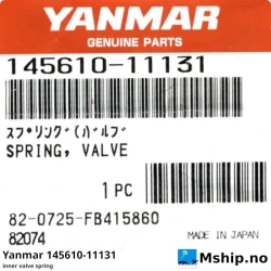Yanmar 145610-11131 inner valve spring — Manufacturer: Yanmar, Model: inner valve spring, Manufacturers part number: 145610-11131, Alternative part number: 145610-11131