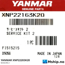 Yanmar XNP22203K20  Service Kit, 2 — Manufacturer: Yanmar, Model: Service Kit, 2 (For Turbo), Alternative part number: XNP22203K20