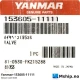 Yanmar 153605-11111 Exhaust valve N280 — Manufacturer: Yanmar, Model: Exhaust valve N280, Manufacturers part number: 153605-11111, Alternative part number: 15360511111