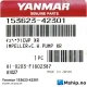 Yanmar 153623-42301 Impeller, CW pump XR — Manufacturer: Yanmar, Model: Impeller, CW pump XR N280 engine, Manufacturers part number: 153623-42301, Alternative part number: 15362342301