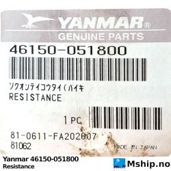 Yanmar 46150-051800 Resistance    https://mship.no