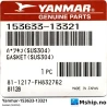 Yanmar 153633-13321 Gasket Exhaust manifold (SUS304) — Manufacturer: Yanmar, Model: Gasket Exhaust manifold (SUS304), Manufacturers part number: 153633-13321, Alternative part number: 15363313321