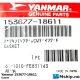 Yanmar 153677-18611 Gasket — Manufacturer: Yanmar, Model: Gasket, Manufacturers part number: 153677-18611
, Alternative part number: 15367718611