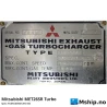 Mitsubishi MET26SR Turbo — Manufacturer: Mitsubishi MET Turbochargers, Model: MET26SR, Alternative part number: MET26SR70452, Serial number: 70452, Performance specification: FS3H43DW312HC100, Year: September 1997, RPM: 35700, Working temperature max, celsius degrees: 580