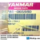Yanmar 23781-065930 Thermostat — Manufacturer: Yanmar, Model: Thermostat FW, Manufacturers part number: 23781-065930, Alternative part number: 751605-33200 23781065930, Serial number: 05500