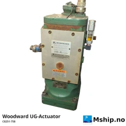 Woodward UG-Actuator Type C8251-758 — Manufacturer: Woodward, Model: UG8-Actuator, Manufacturers part number: C8251-758, Alternative part number: C8251758, Serial number: several, Rotation direction: CW