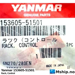Yanmar 153605-51501 Rack, Control — Manufacturer: Yanmar, Model: Rack, Control, Manufacturers part number: 153605-51501, Alternative part number: 15360551501