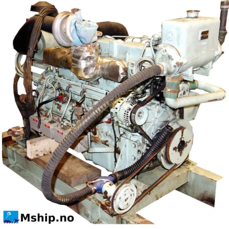 Mitsubishi S6S-DT — Manufacturer: Mitsubishi, Model: S6S-DT, Serial number: 17269, HP: 165, kW: 123, RPM: 2500, Running Hours: 27000, Cylinder bore: 94 mm, Piston Stroke: 120 mm, Number of cylinders: 6, Cylinder configuration: In line, Fuel Type: Diesel, Other: Generator engine 56kW@1500 rpm /  66,9 kW@1800 rpm,