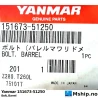 Yanmar 151673-51250 Bolt, Barrel — Manufacturer: Yanmar, Model: Bolt, Barrel, Manufacturers part number: 151673-51250, Alternative part number: 15167351250