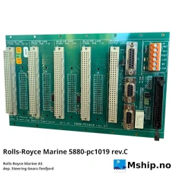 Rolls-Royce Marine PC1019 rev.C — Manufacturer: Rolls-Royce Tenfjord, Model: New Back plane rev C., Manufacturers part number: PC1019 rev.C, Alternative part number: 5880pc1019 rev.C 5801-CS-BPL-02