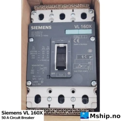 Siemens VL 160X 50 A Circuit Breaker — Manufacturer: Siemens, Model: VL 160X, Manufacturers part number: VL160X, Amps: 50