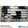 MaK 8 M 453 AK — Manufacturer: MaK, Model: 8 M 453 AK, Serial number: 26048, Year: 1974, HP: 2650, kW: 1976, RPM: 550, Cylinder bore: 320 mm, Piston Stroke: 450 mm, Number of cylinders: 8, Displacement: 289,53 liter, Cylinder configuration: In line
