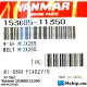 Yanmar 153605-11350 Bolt M12X265 — Manufacturer: Yanmar, Model: Bolt M12X265, Manufacturers part number: 153605-11350, Alternative part number: 15360511350