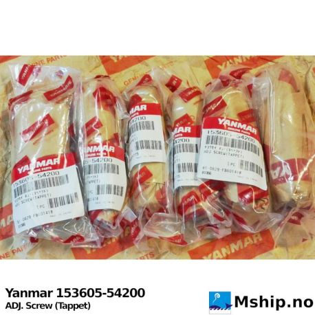 Yanmar 153605-54200 ADJ. Screw (Tappet) — Manufacturer: Yanmar, Model: ADJ. Screw (Tappet), Manufacturers part number: 153605-54200, Alternative part number: 15360554200