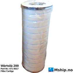Wärtsilä 200 lube oil filter — Manufacturer: Wärtsilä, Model: 200 series, Manufacturers part number: 471 0017, Alternative part number: 4710017 