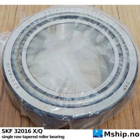 SKF 32016 X/Q single row tapered roller bearing — Manufacturer: SKF, Model: 32016 X/Q, Manufacturers part number: 32016, Alternative part number: 32016XQ