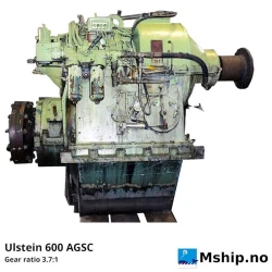 Ulstein 600 AGSC — Manufacturer: Ulstein, Model: 600AGSC, Serial number: F944, Year: 1981, Rotation direction: CW in rotation from engine, propeller CCW, Gear type: Non Reversing Gearbox  CPP  - to be used with controllable pitch propeller, Gear ratio: 3.7:1
