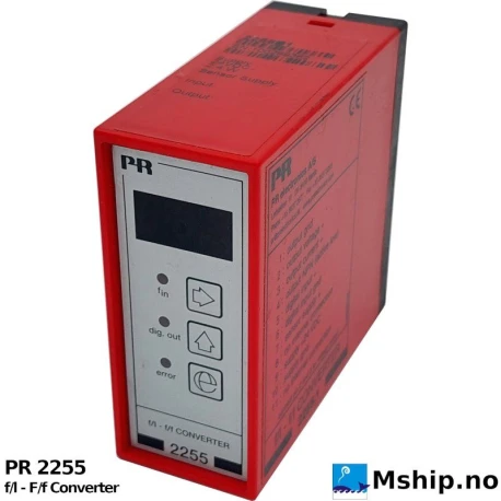 PR 2255 f/l - F/f Converter — Manufacturer: PR Electronics, Model: f/l - F/f Converter, Manufacturers part number: PR 2255, Alternative part number: PR2255