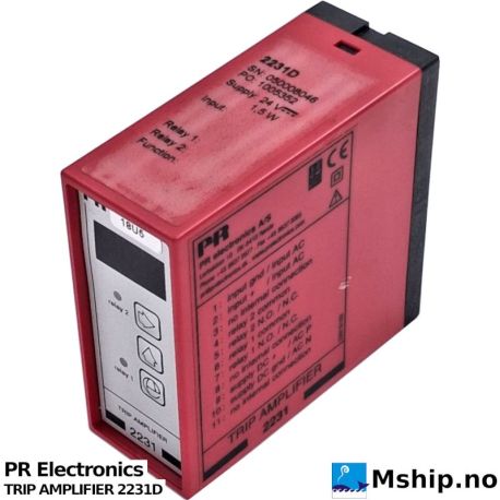 PR Electronics TRIP AMPLIFIER 2231D    https://mship.no